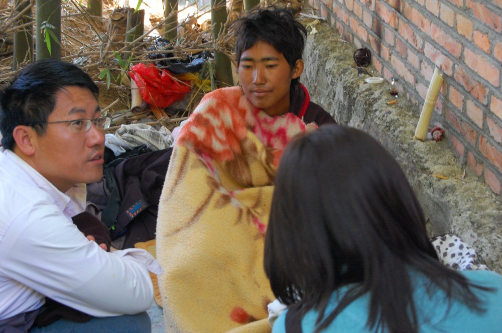 Meeting and interviewing 19-year-old 