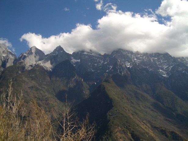 CIMG6972 The view from the mountain trails of Tiger Leaping Gorge. The air is thin up here.